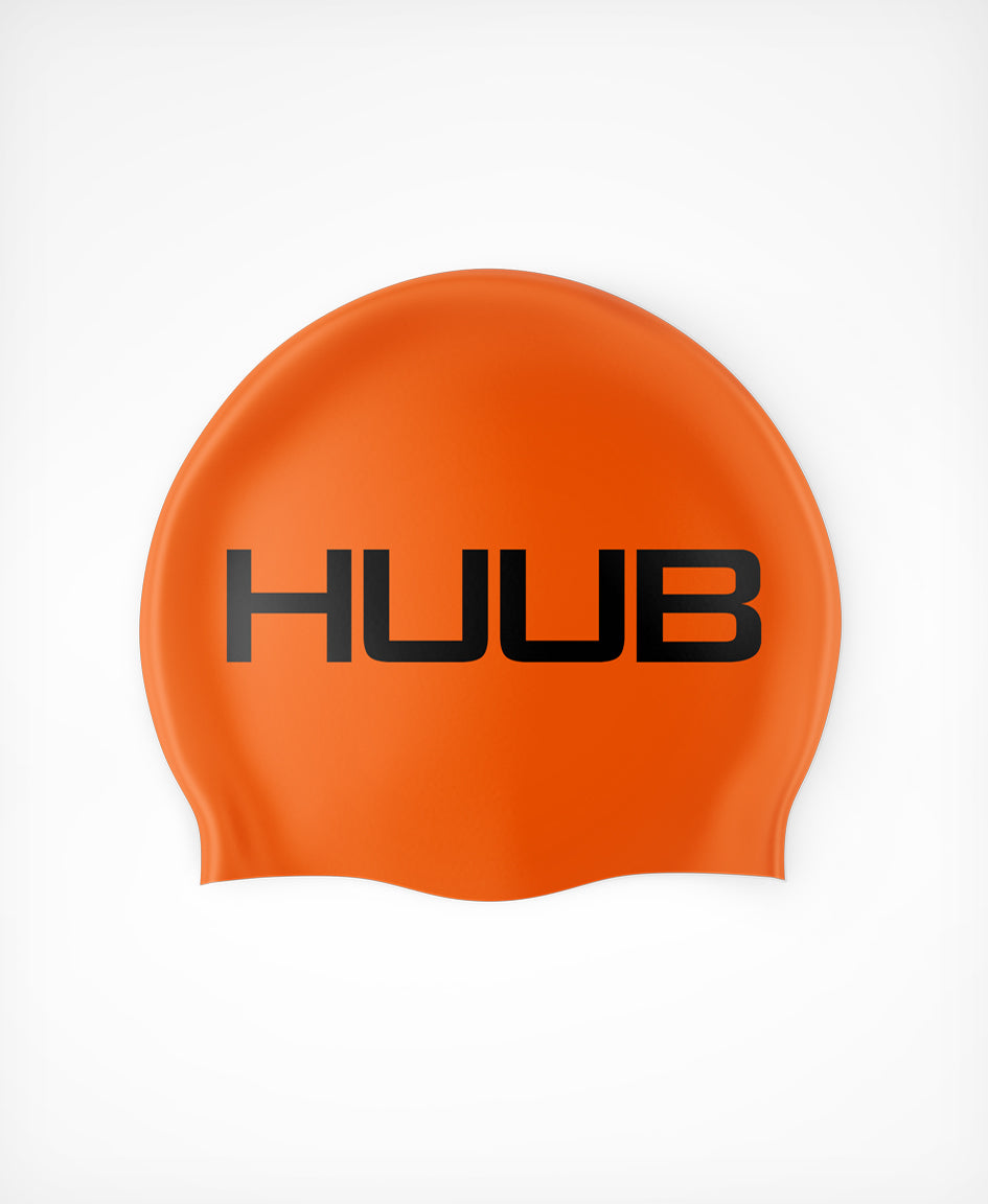 HUUB Silicone Swim Cap, flat molded soft 100% silicone, available in multiple colours.