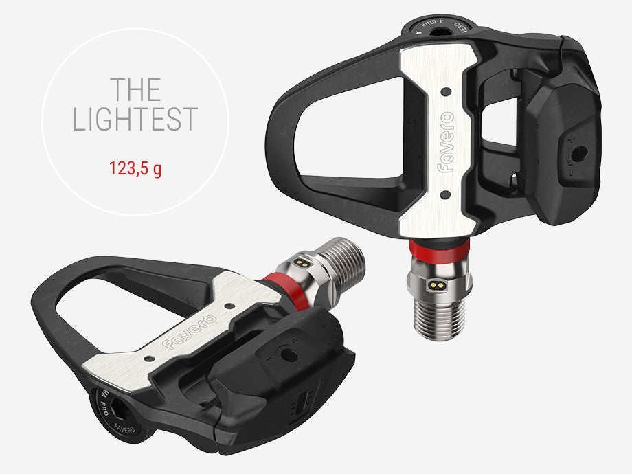 ASSIOMA PRO RS Power Meter Pedals – Shimano compatible, carbon, electronics in spindle, single or dual-sided