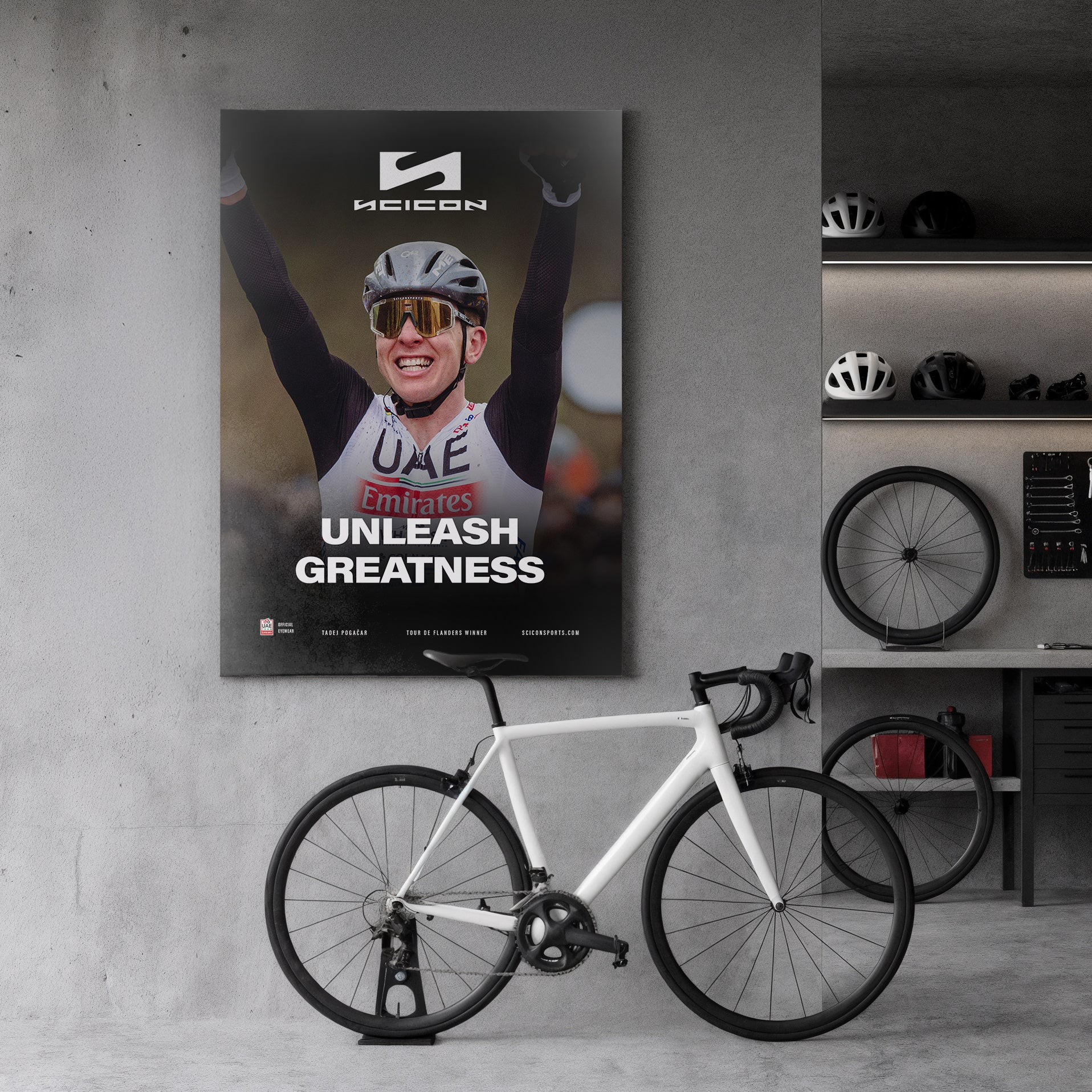 Pogačar Fabric Banner – Limited Edition Champion Series