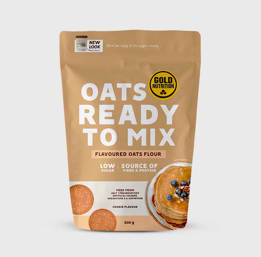 Fiber-rich instant oatmeal for slow absorption and prolonged fullness