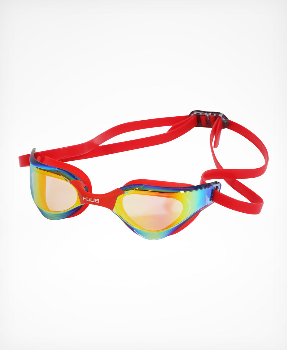 HUUB Lurz Swim Goggle – ultra-slim, light, mirrored lens, peripheral vision, Thomas Lurz signature