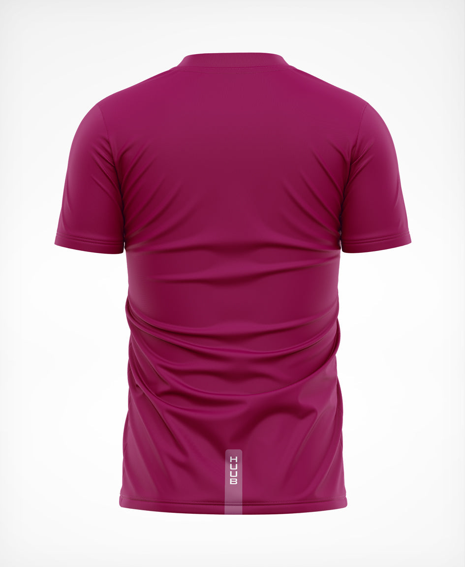 HUUB Technical Training T-Shirt Copper Grape Black – lightweight, sweat-wicking, quick-dry run top.