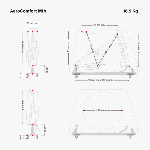 Aerocomfort MTB Bike Travel Bag