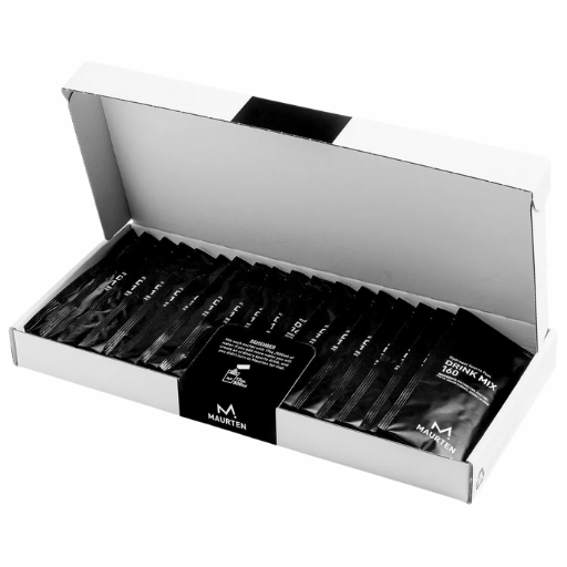 Maurten Drink Mix 160 in a resealable pouch, showcasing the athletic hydration supplement designed for endurance athletes.