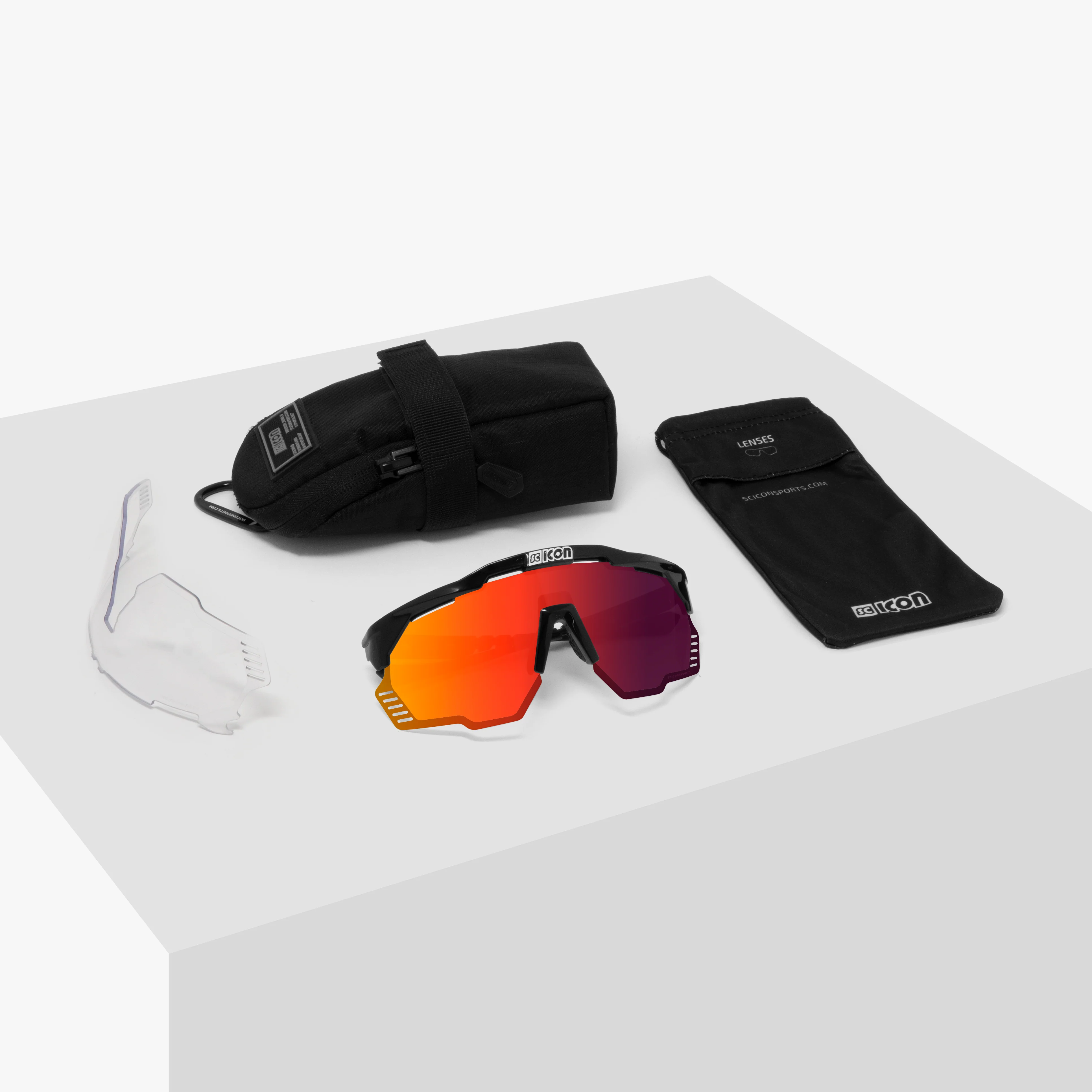 Scicon Aeroshade Kunken high-performance sport sunglasses with wraparound design and tinted lenses for active outdoor use.