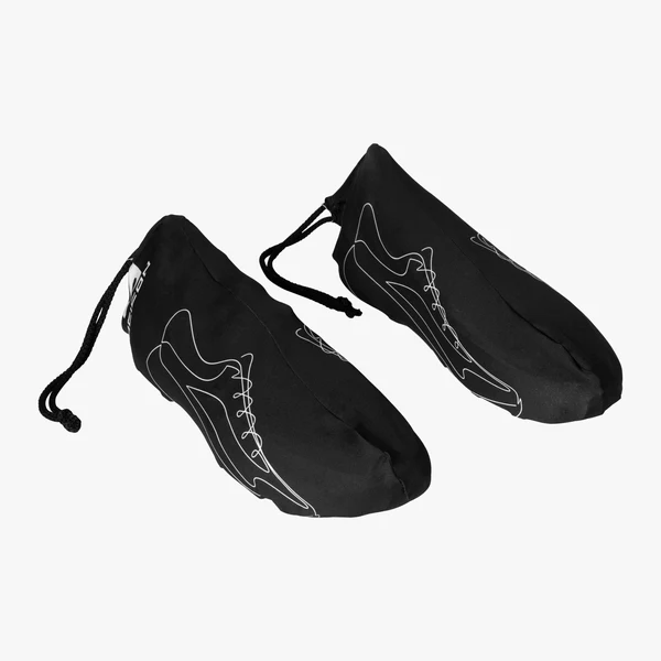 Scicon dual shoe pouch set with two compact, lightweight shoe storage bags for travel or gym use.