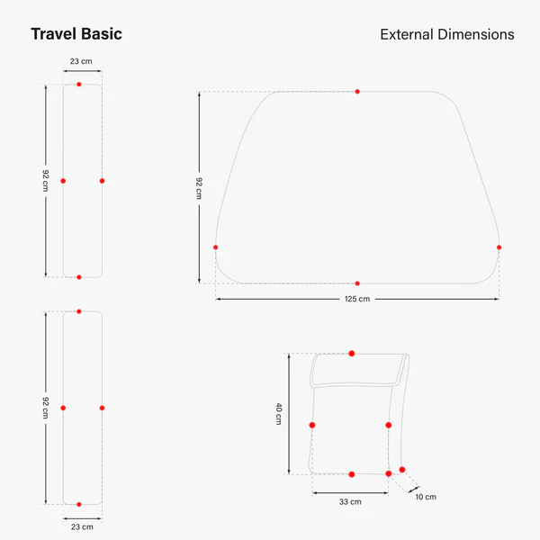 Borsa da viaggio morbida per bicicletta - Edizione base